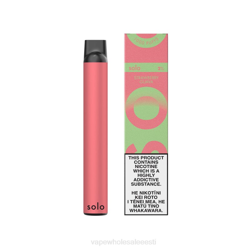 Vape Wholesale Eesti - Solo ühekordne vape paradiisi kollektsioon maasika guajaav VZ4RP621
