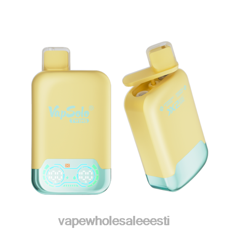 E Sigaret - Vapsolo TWINS ühekordne vape ananassi kookose ja maasika banaan L4468125