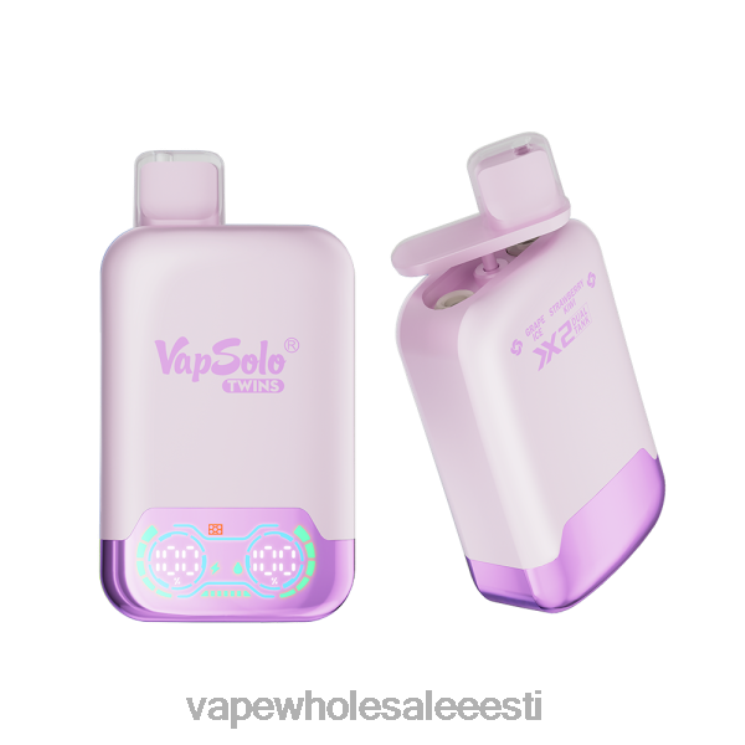 Vape Eesti - Vapsolo TWINS ühekordne vape viinamarjajää ja maasika kiivi L4468122