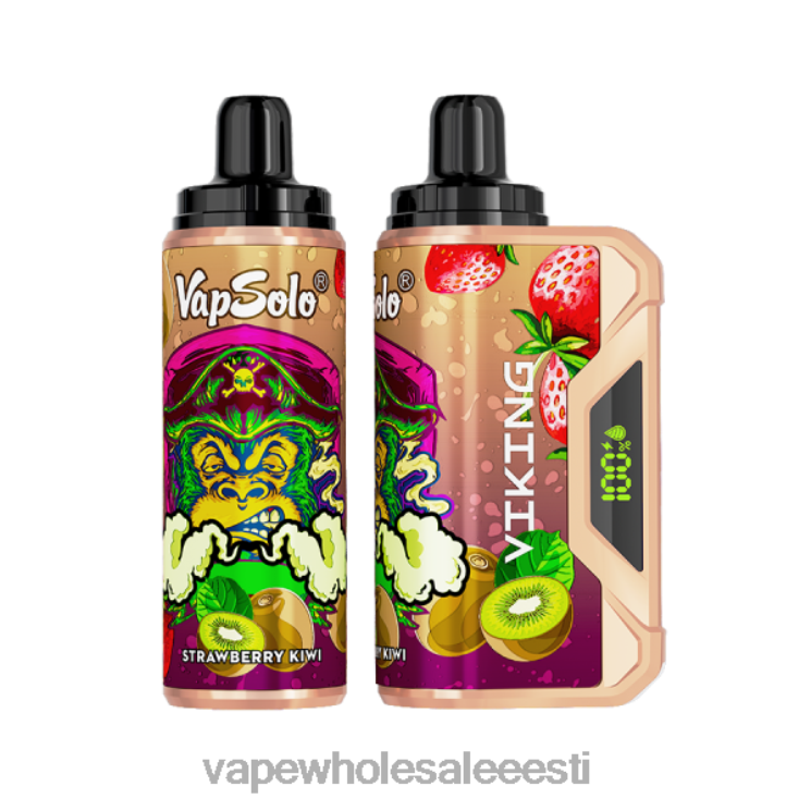 E Sigareti Vedelik - Vapsolo VIKING ühekordne vape maasika kiivi L4468138
