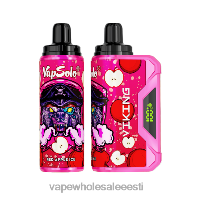 E Sigaretid - Vapsolo VIKING ühekordne vape punase õuna jää L4468136