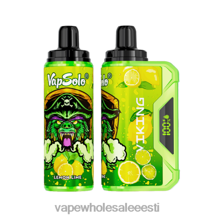 Nikotiinivaba Vape - Vapsolo VIKING ühekordne vape sidruni laim L4468134