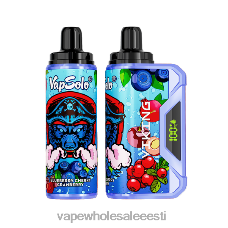 Vape Wholesale Eesti - Vapsolo VIKING ühekordne vape mustikas kirss jõhvikas L4468131