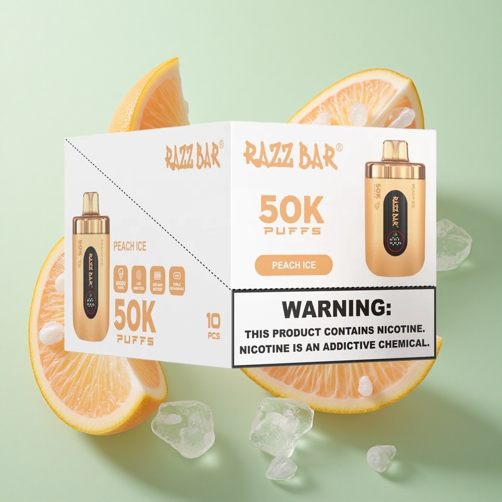 Razz Bar 50K Puffs Coil 1.0 Ohm Virsikujää