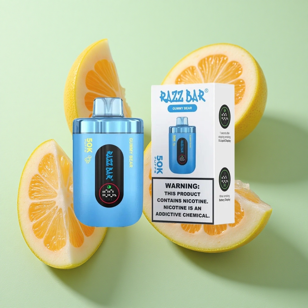 Razz Bar 50K Puffs Maitse Metsvõrk Gummy Karu