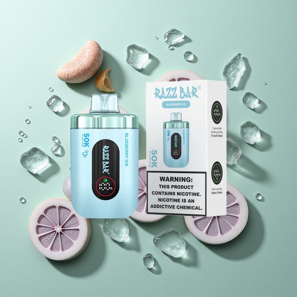 Razz Bar 50K Puffs Mesh Mähis Blahhi-Mustikas Jää