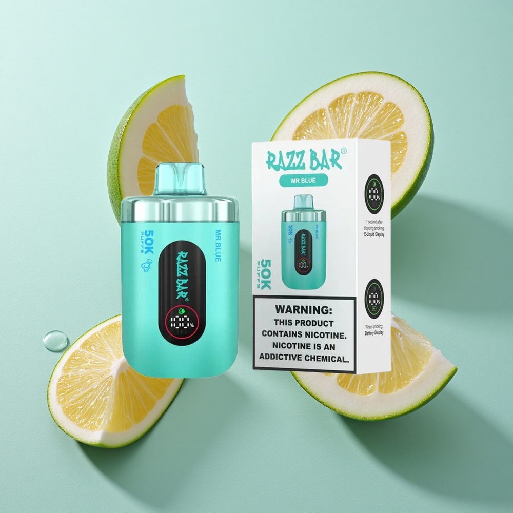 Razz Bar 50K Puffs Mesh Mähis Laaditav Mr Sinine