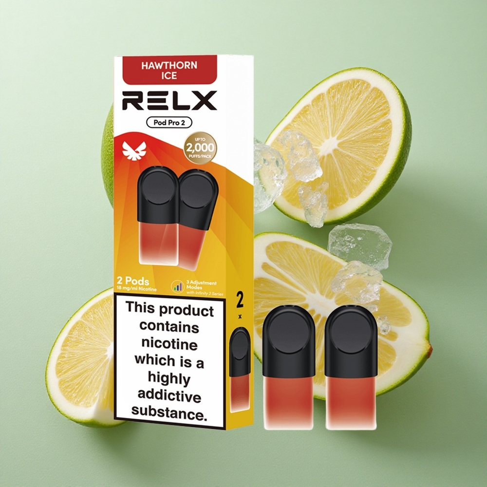 RELX Pod Pro 2 600 Puffs 1,8% nikotiini Hawthorn Jää