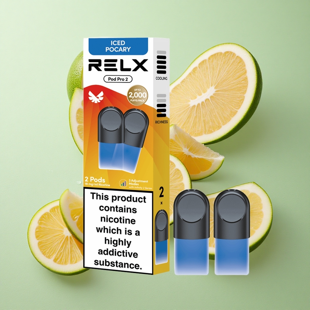 RELX Pod Pro 2 600 Puffs 1,8% nikotiini Jook-jääkülm Pocary