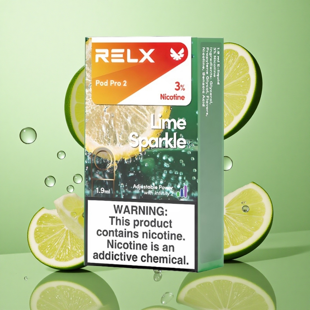 RELX Pod Pro 2 600 Puffs 3% nikotiini Läikiv Laimi