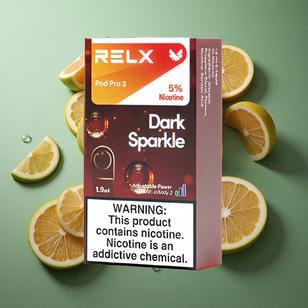RELX Pod Pro 2 600 Puffs 5% nikotiini Tumedad sädemed