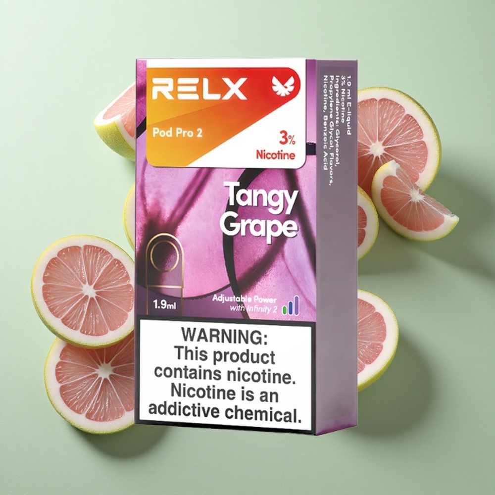 RELX Pod Pro 2 600 Puffs Hapu Viinamari 1,9ml