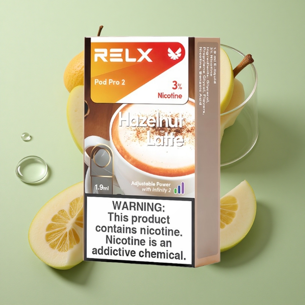 RELX Pod Pro 2 600 Puffs Haselnoot Latte 1,9ml
