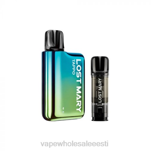 E Sigaretid - sinine roheline x sidruni laim 6F8Z436 LOST MARY Tappo pod vape komplekt