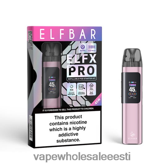 Nikotiinivaba Vape - ELFBAR ELFX Pro Avage pod -seade roosa JP42V44